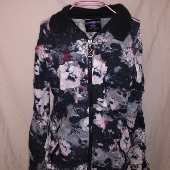 Floral zip up jacket - Picture 2 of 3